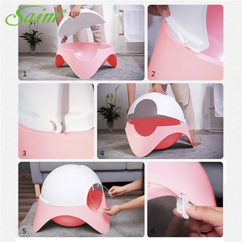 Пластиковый наполнитель Saim для кошачьего туалета креативная Закрытая капсула