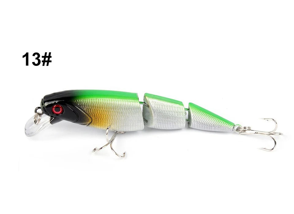 1PCS Jointed Fishing Lure 10.5CM 15G Floating Minnow Plastic Artificial Fishing Wobblers Tools 3 Sections Lure
