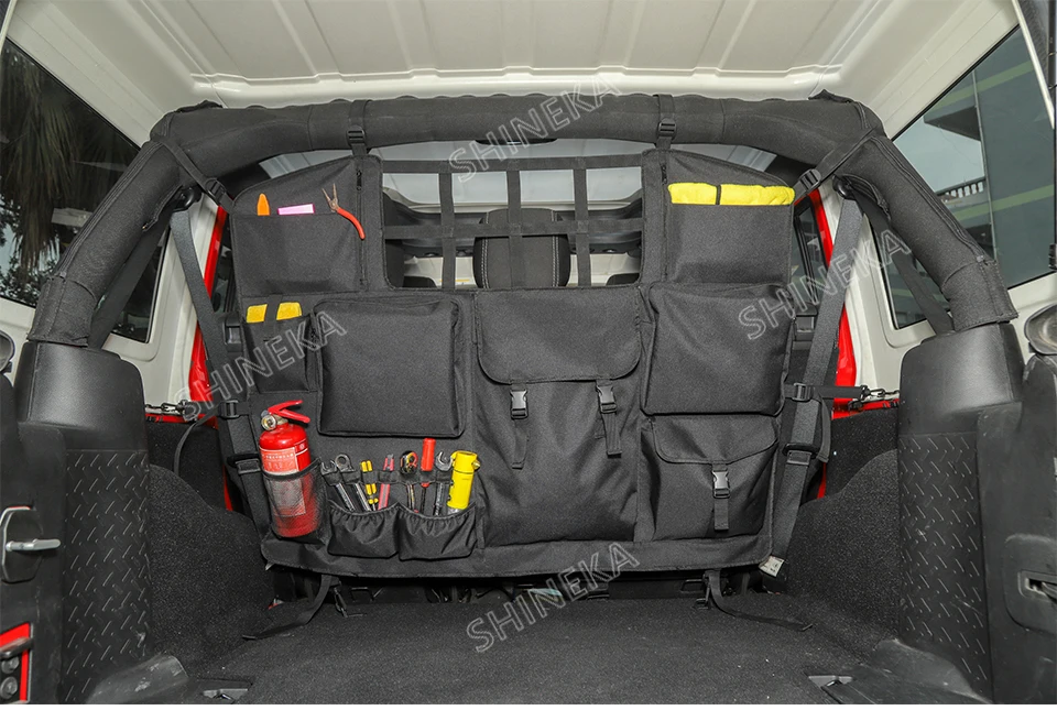 SHINEKA укладка для Jeep Wrangler JK JL 2007- сумка для хранения на спинку сиденья для Jeep Wrangler аксессуары JK JL 2010