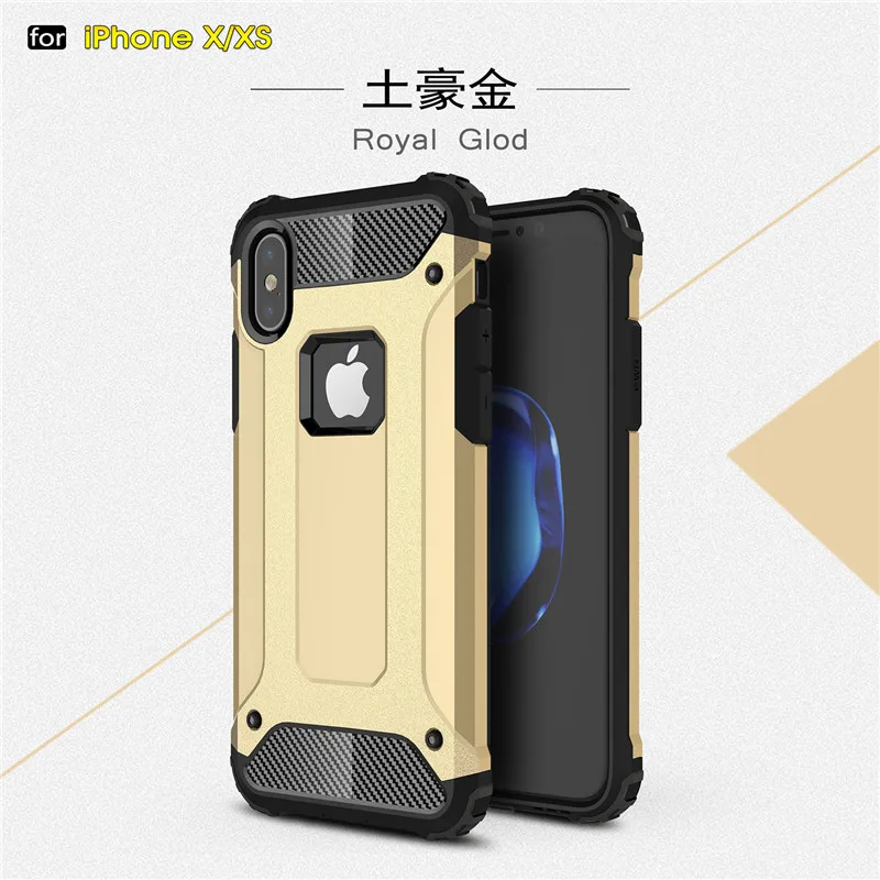 Прочный Гибридный жесткий противоударный чехол-накладка для телефона iPhone XS MAX XR Xs