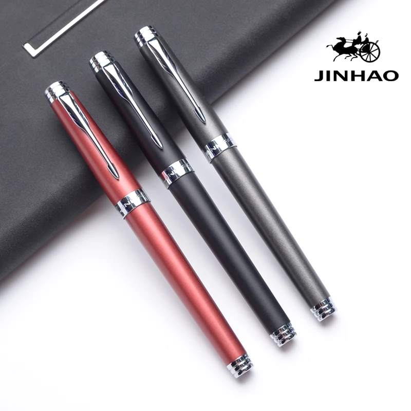 Роскошная перьевая ручка Jinhao матовая средняя чернильная авторучки высокого