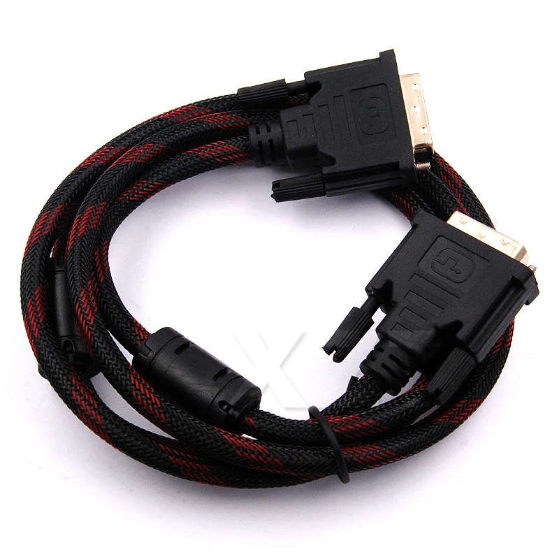 PZ 2 шт. кабель DVI-DVI Женский 24 + 1 контактный штекер-штекер M/M сигнал позолоченное