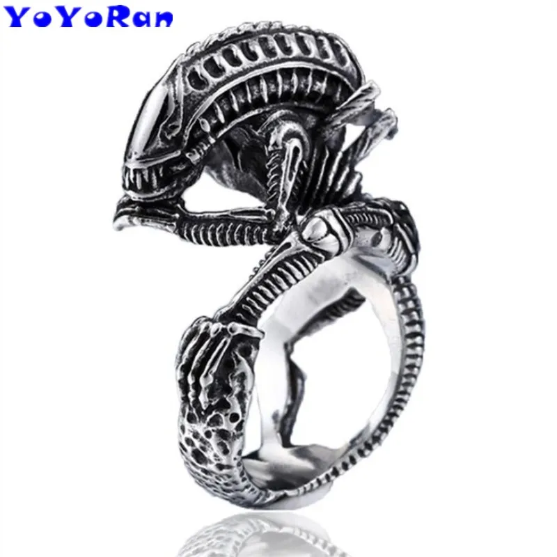 Винтажное серебряное кольцо на палец для мужчин Серебряное украшение в виде