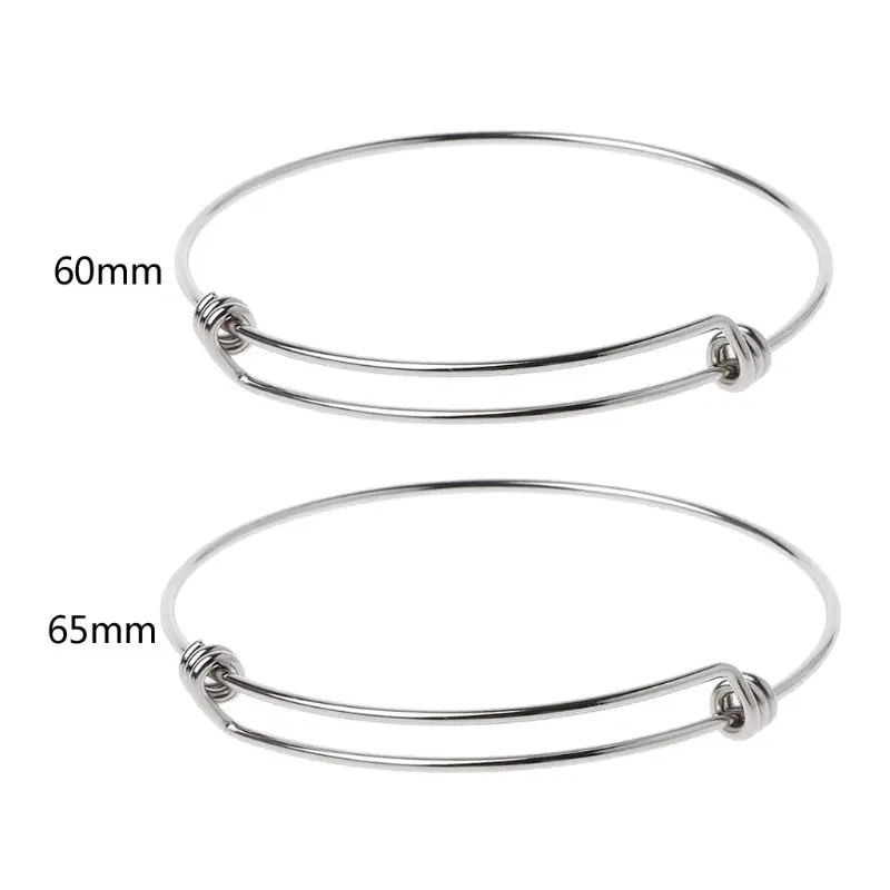 10 шт расширяемый пустой браслет из нержавеющей стали для изготовления ювелирных изделий