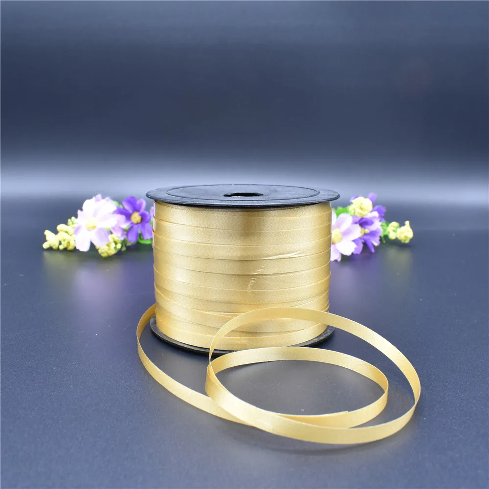 Новинка, 1 шт./лот, фольгированная лента для воздушных шаров 5 мм X 100 Yerds, вечерние, свадебные подарки,, вечерние украшения, аксессуары для рукоделия