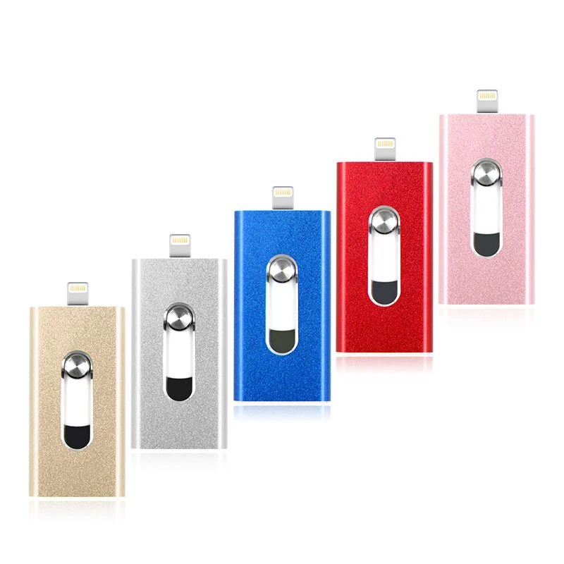 USB флеш-накопитель OTG 64 Гб 128 ГБ 3 в 1 u диск для apple iphone карта памяти 16 роскошный android 2