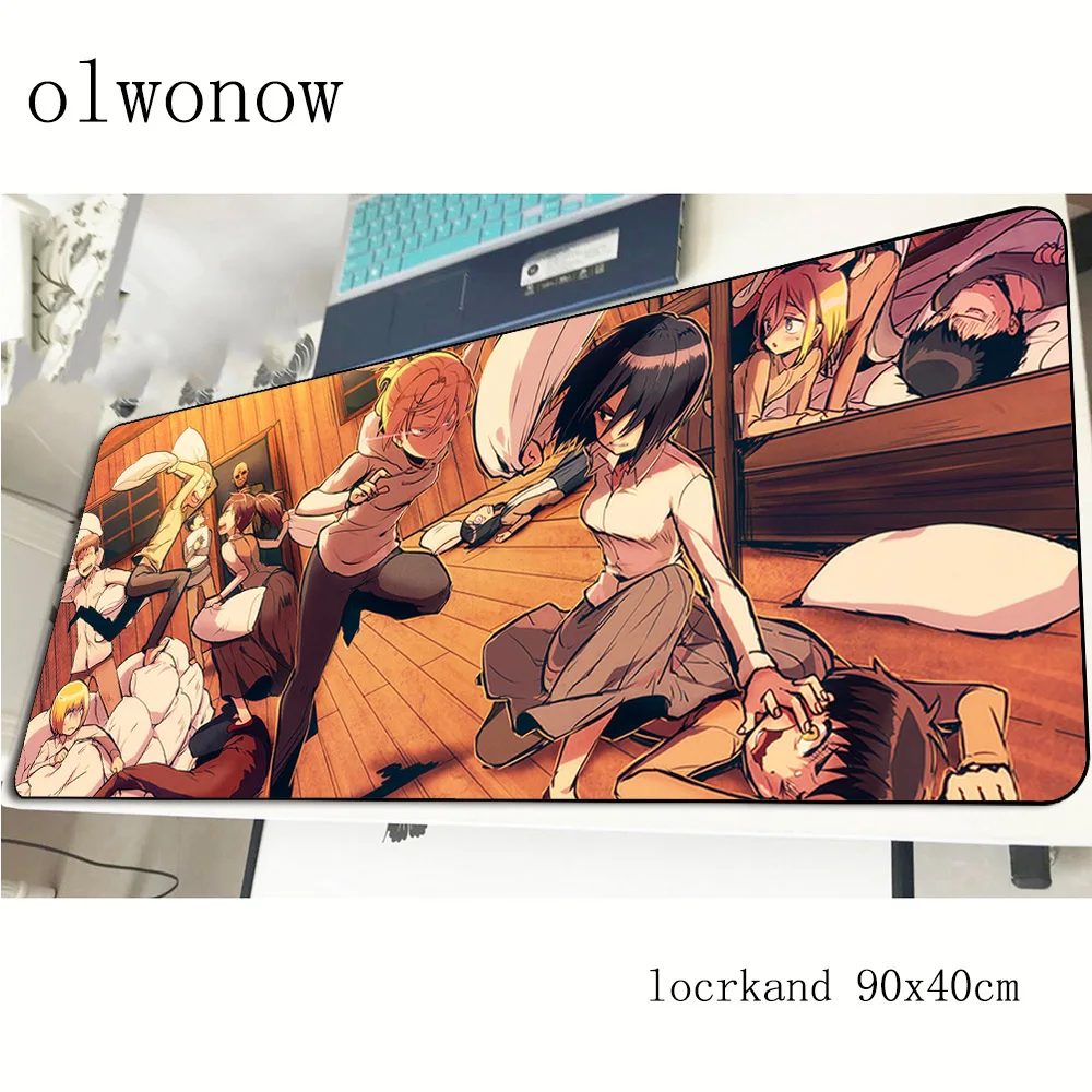 

attack on titan mouse pad Mass pattern 900x400x2mm mousepads best gaming mousepad gamer Popular mouse pads keyboard pc pad