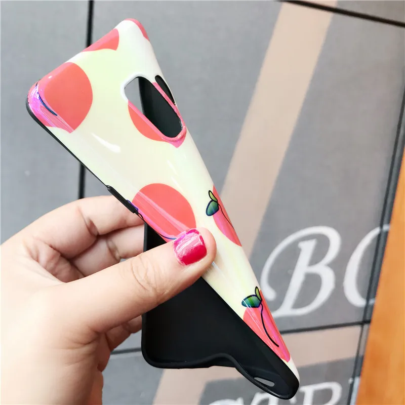 YHBBCASES свежий сочный персиковый чехол для телефона samsung Galaxy S10Plus S8 S9 яркие цвета