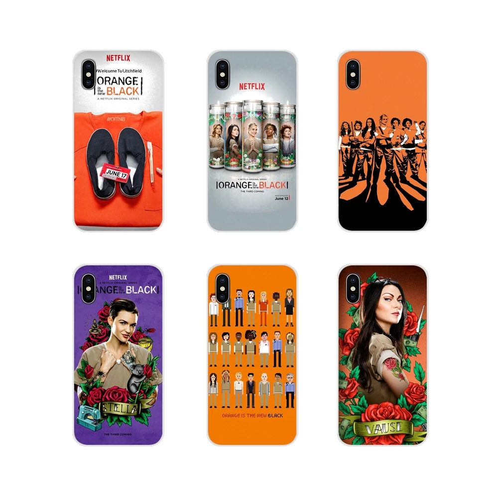 Чехол из ТПУ оранжевый это новый черный постер ТВ шоу для Apple iPhone X XR XS MAX 4 4S 5 5S 5C SE 6