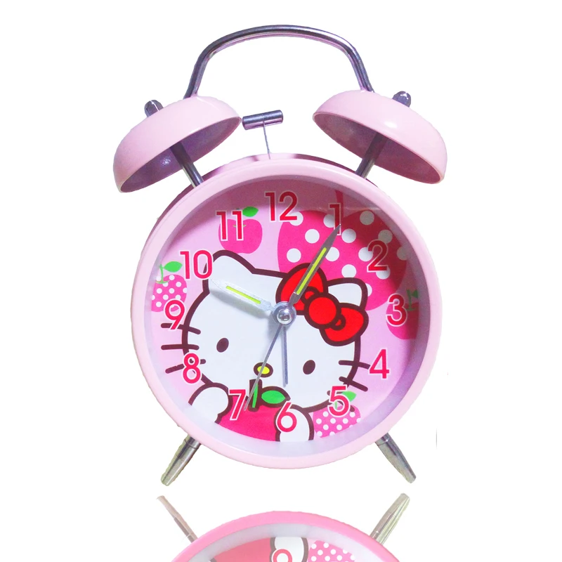 Cartoon Classic vintage alarm clock bell Eletronic table watch desk snooze mechanical Alarm vibrating Loud clocks for kids| |