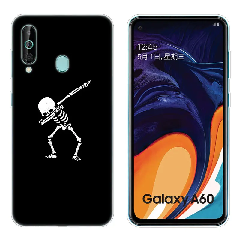 Чехол Dark Skull Art из силикона для Samsung Galaxy A90 A80 A70 A60 A50 A40 A30 A10 A20E A2CORE A9 A7 A8 A6 Plus 2018 A5 2017.