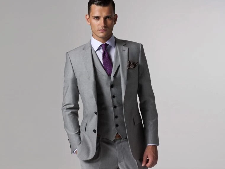 

Custom Made Woolen dark brown Herringbone Tweed British style Mens suit tailor slim fit Blazer wedding men suit 3pcs