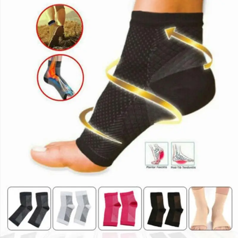 

Foot Anti Fatigue Compression Foot Sleeve Ankle Support Running Cycle Basketball Sport Socks Outdoor Men Ankle Brace Sock