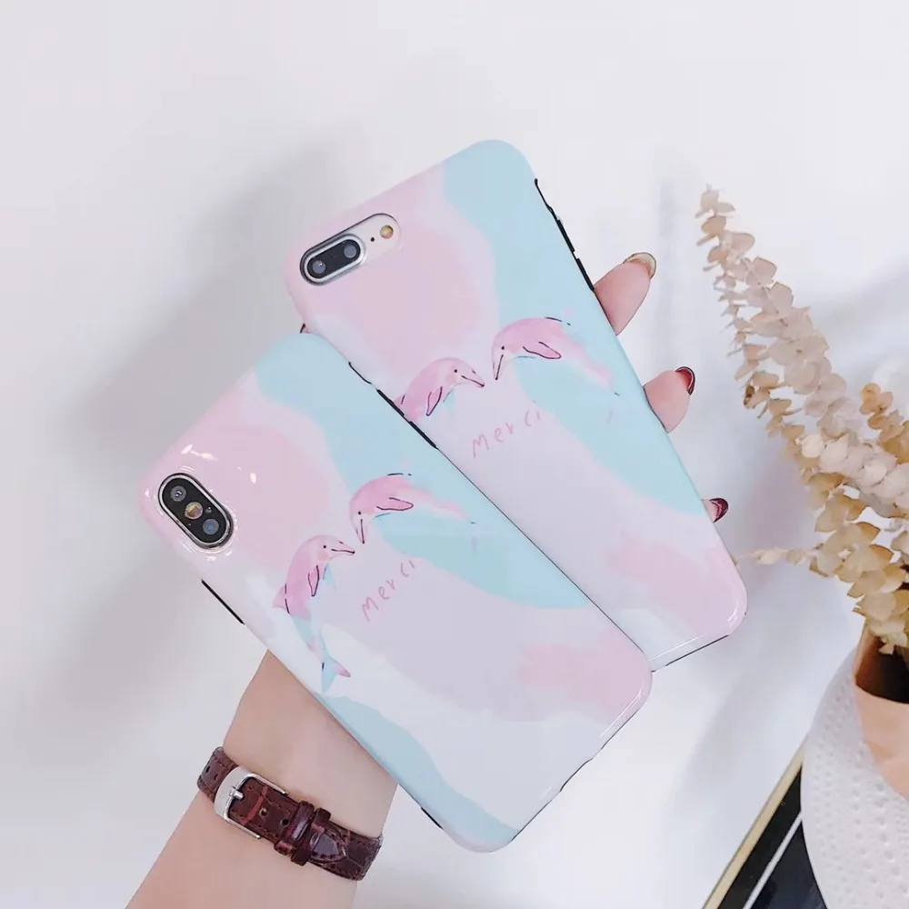 Cuptakes Роскошные Желе IMD Мягкий силиконовый чехол для iPhone 7 8X6 6 S Чехол милый розовый