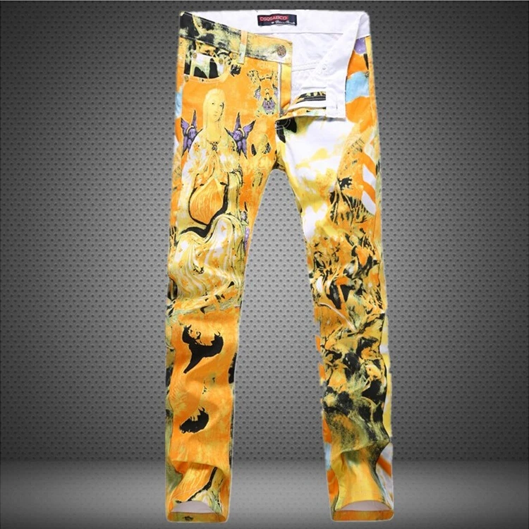 Men Brand Jeans Men Slim Skinny Denim 