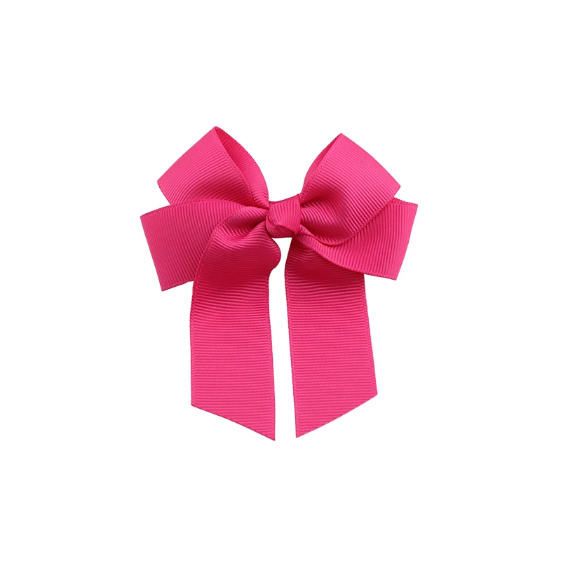20 шт./компл. однотонная заколка для волос с бантом маленьких девочек полностью