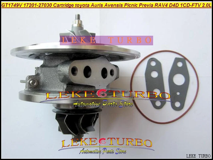 Турбокомпрессор CHRA GT1749V 17201-27030 721164 Для TOYOTA Auris Avensis для пикника Previa RAV4 D4D 021Y 1CD-FTV 2.0L |