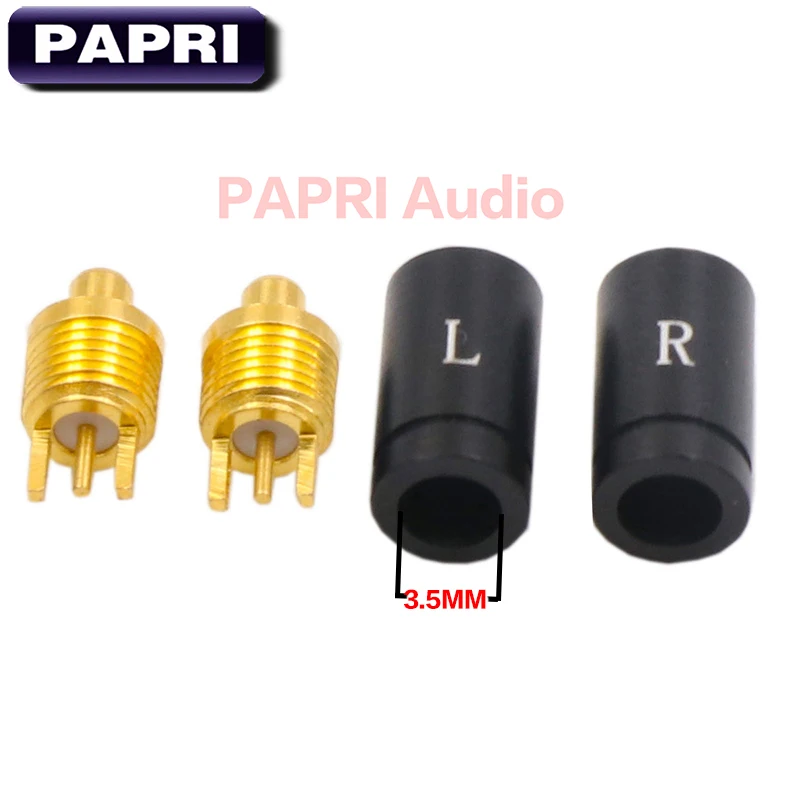 PAPRI новейший CIEM 0,78 мм MMCX разъем для наушников моно HiFi Позолоченный разъем DIY Обновление разъем для наушников для SE846 IE80 1 пара