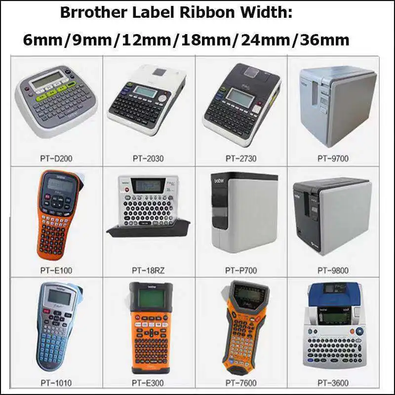 CIDY 5 шт. черно-зеленая лента TZe711 TZe-711 TZ711 TZ 711 совместимая с brother P-touch Tze для