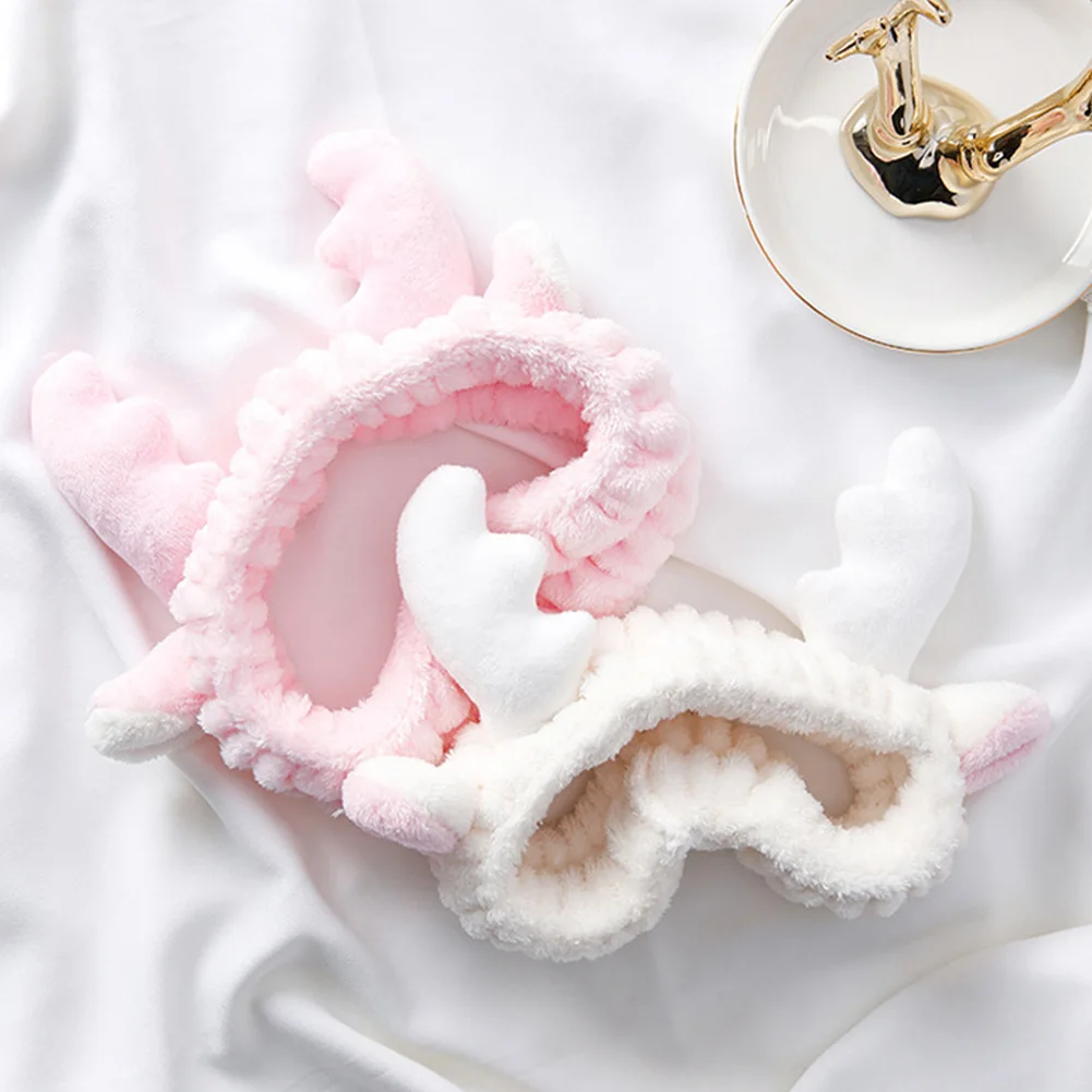 Wash Face Cute Hair Clasp Elk Antler Elastic Mask Tool Casual Make Up Bath Lovely Headwrap For Shower Makeup Headband