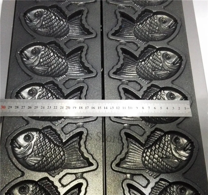 Taiyaki железные Запчасти для машины Taiyaki 2 шт./набор тефлоновое покрытие японская форма для выпечки торта в форме рыбы пластины новые замены