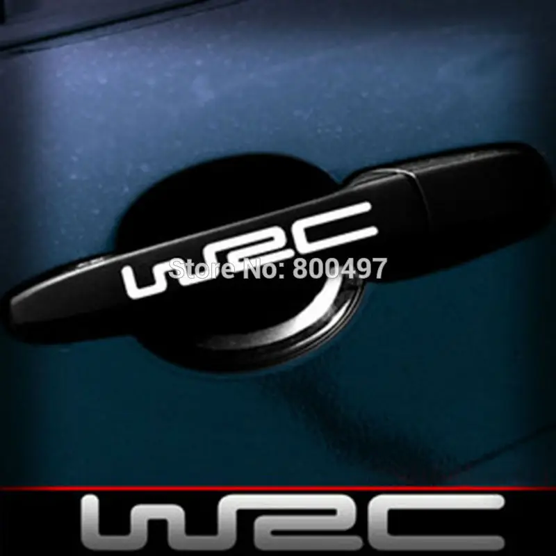 

40 x WRC Creative Car Door Handle Decal for Toyota Chevrolet Volkswagen VW Tesla Hyundai Kia Lada