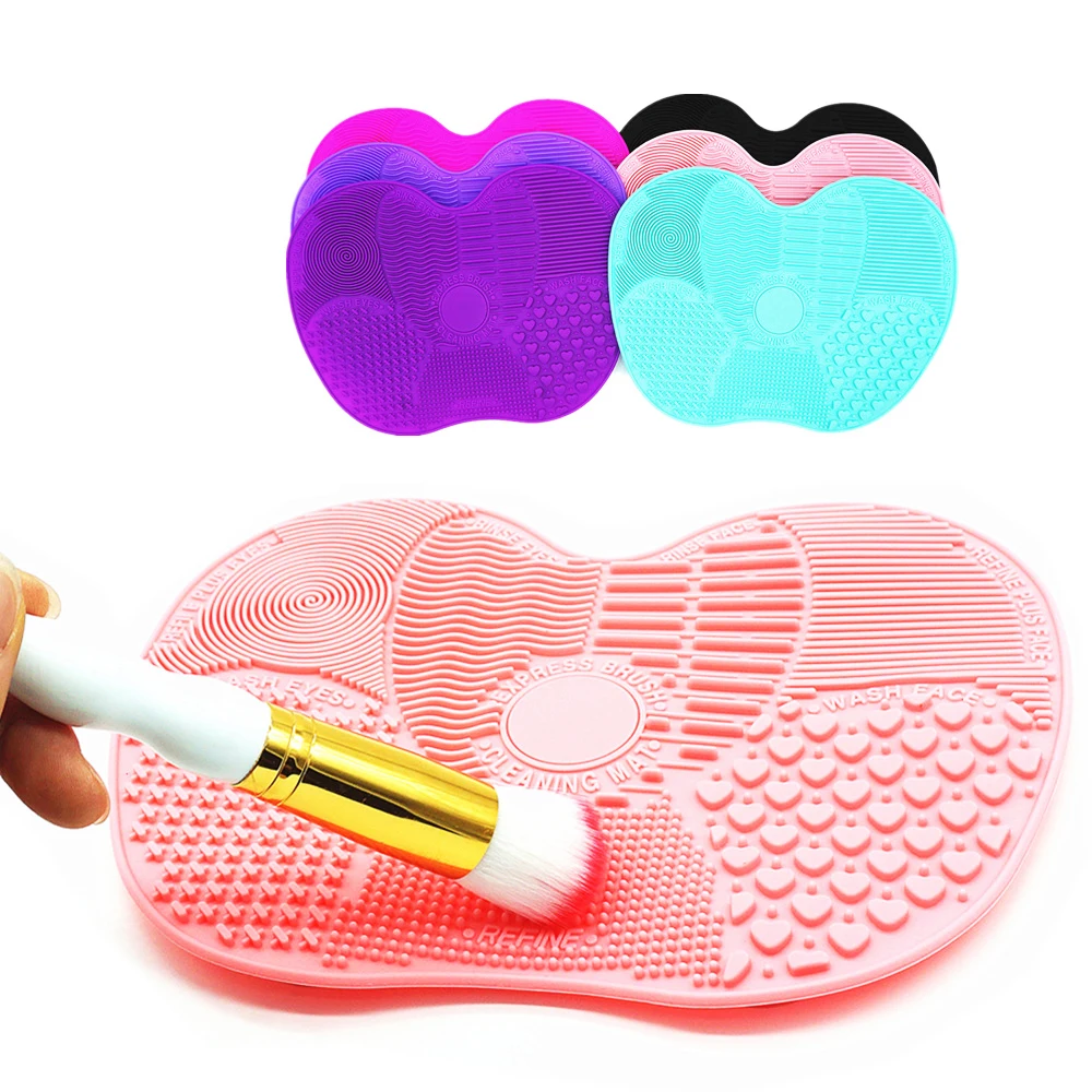 

Силиконовый коврик для очистки кистей Cosmetic мытье кистей для макияжа гелевый чистящий коврик для основы, Кисть для макияжа