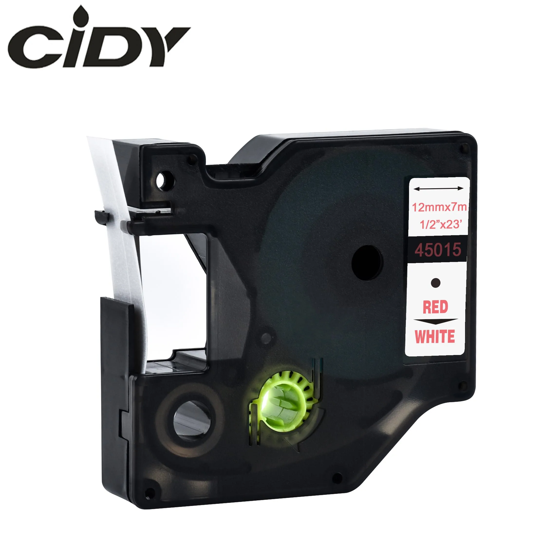 CIDY 45013 совместимый с Dymo D1 12 мм 6 мм 9 мм 19 мм лента для маркировки черный на белом этикетке ленты для Dymo Label Manager LM160 280 Dymo PNP - Цвет: 12mm red on white