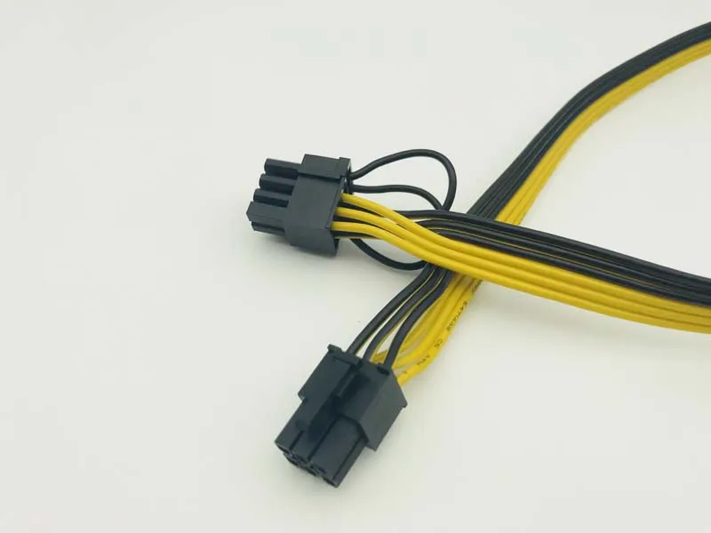 10 шт 60 см 6Pin к 8Pin (6 + 2) кабель сервер преобразования питания плата графической