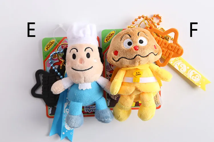 Плюшевый брелок с мультипликационным аниме Anpanman хлеба Супермена и бактерии Baikinman