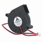 Вентилятор Gdstime, 5 шт., 5 см, 12 В постоянного тока, 2 контакта, 50 мм x 15 мм, чехол для ПК, вентилятор охлаждения компьютера 5015, центробежный турбоохладитель, 12 В, 0,06a