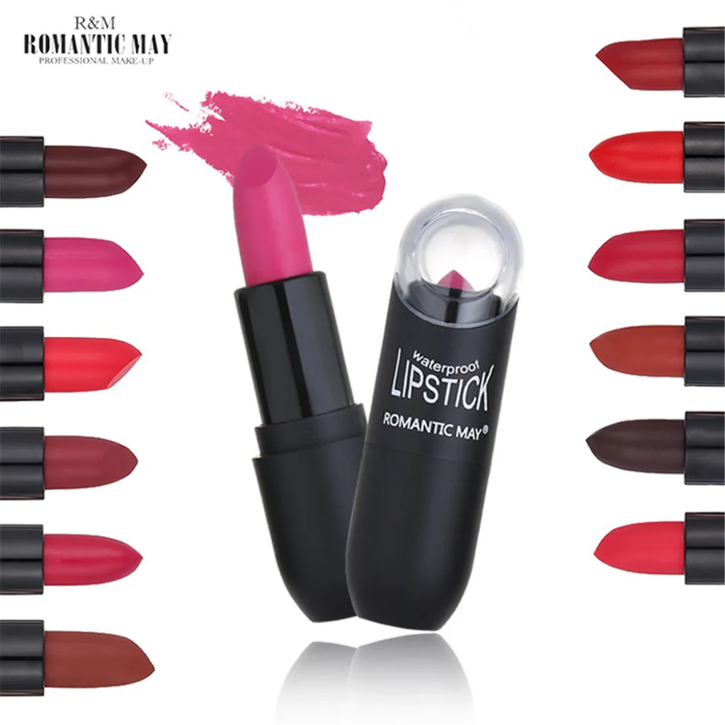 Pudaier матовая губная помада Водонепроницаемая Makeup12Colors увлажнитель длительного