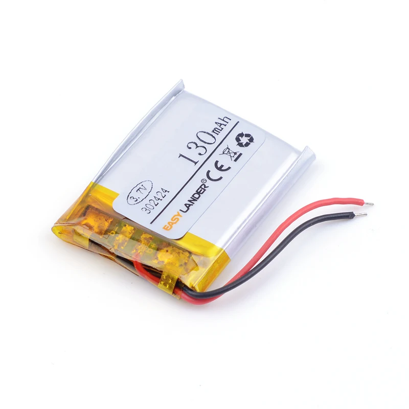 3 7 V литиевая батарея 302424 032424 032525 302525 032323 130MAH для Bluetooth MP3 mp3 видео ручка камера DVR