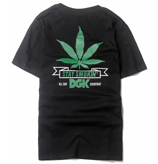 7 DGK мужские футболки высокого качества 19SS кленовые листья DGK голова тигра футболка Уличная Повседневная черная и белая пара DGK топ тройники - Цвет: 7