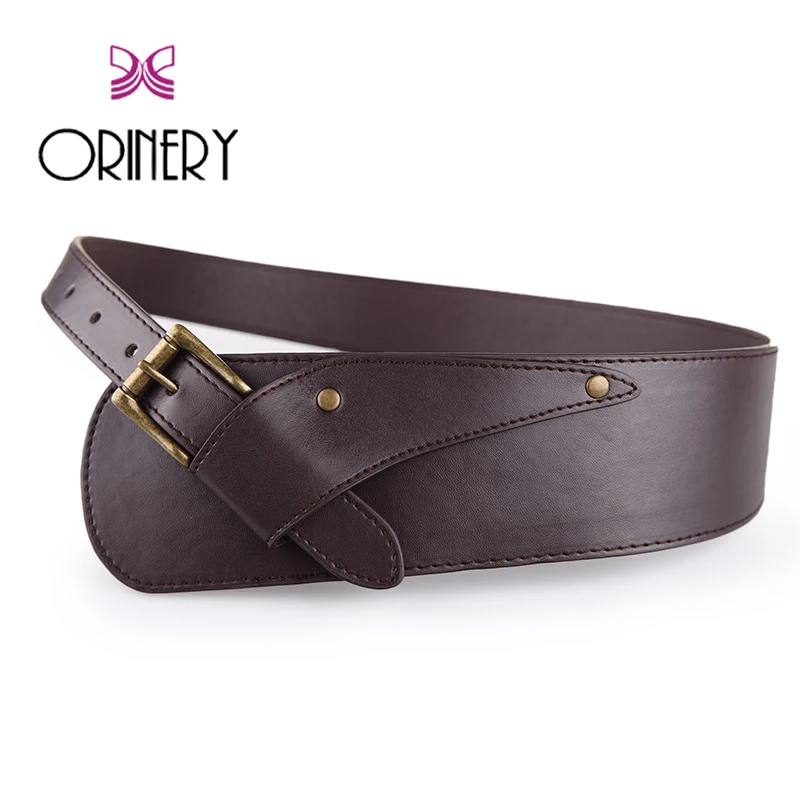 ORINERY/Лидер продаж винтажные однотонные джинсы с пряжкой из искусственной кожи