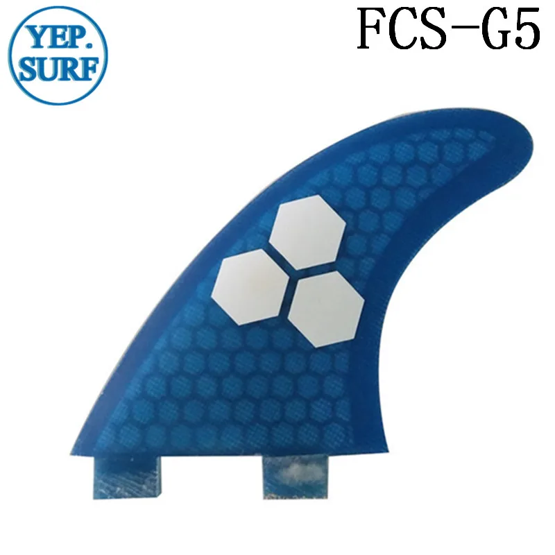 Плавник для серфинга FCS G5 Fin сотовый плавник доски синий цвет Серфинг квилhas thruster