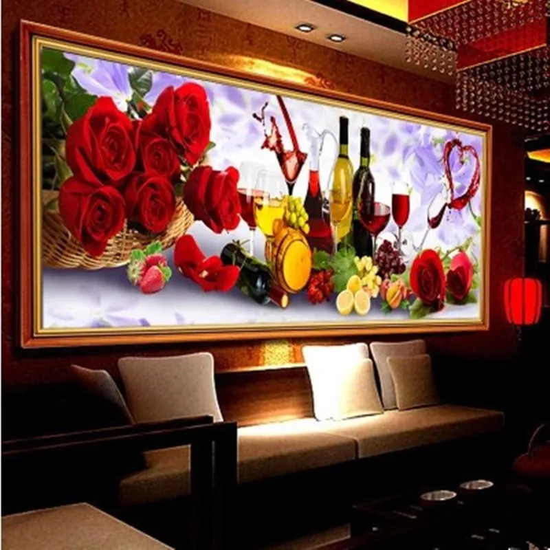 DPF Алмазная Картина Вышивка крестом 5d круглые стразы набор для склеивания