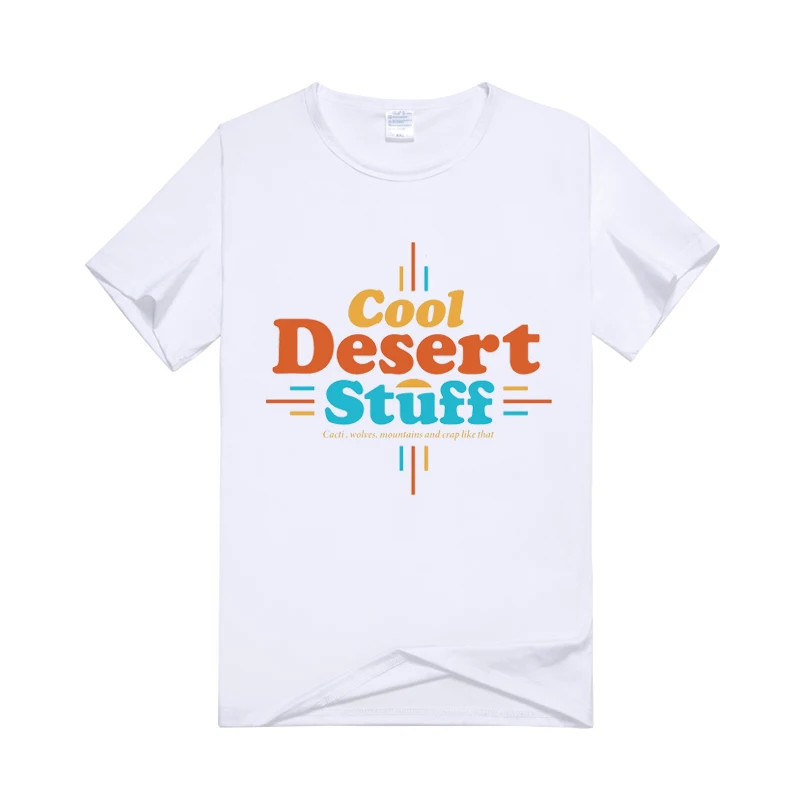 Крутые летние футболки с принтом пустыни женские белые Женские повседневные 2019