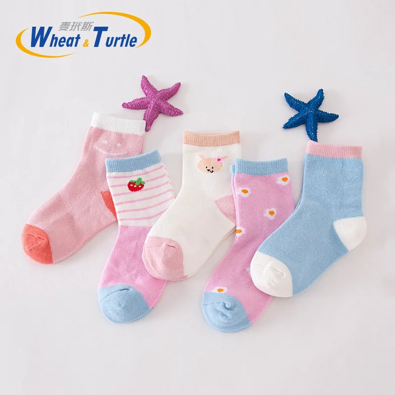 5 Pcs/Lot Baby Boys Girls Warm Cotton Socks For 0-3Y Baby Girl Socks Newborn Socks Infant Socks