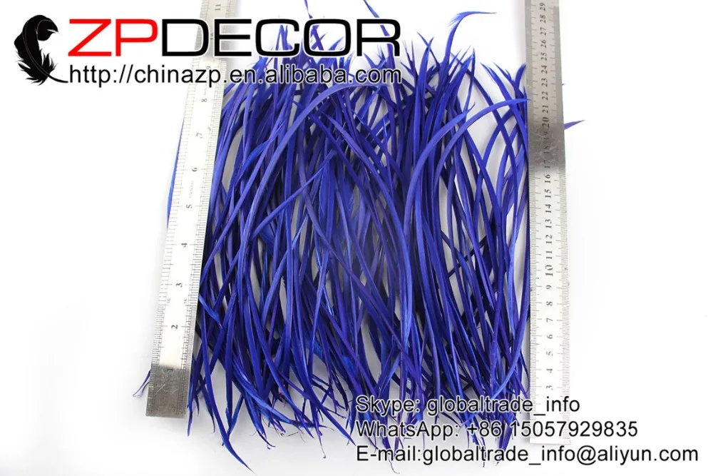 ZPDECOR 100 шт./лот 20-25 см (8-10 дюймов) Премиум Королевский синий окрашенные гусиные
