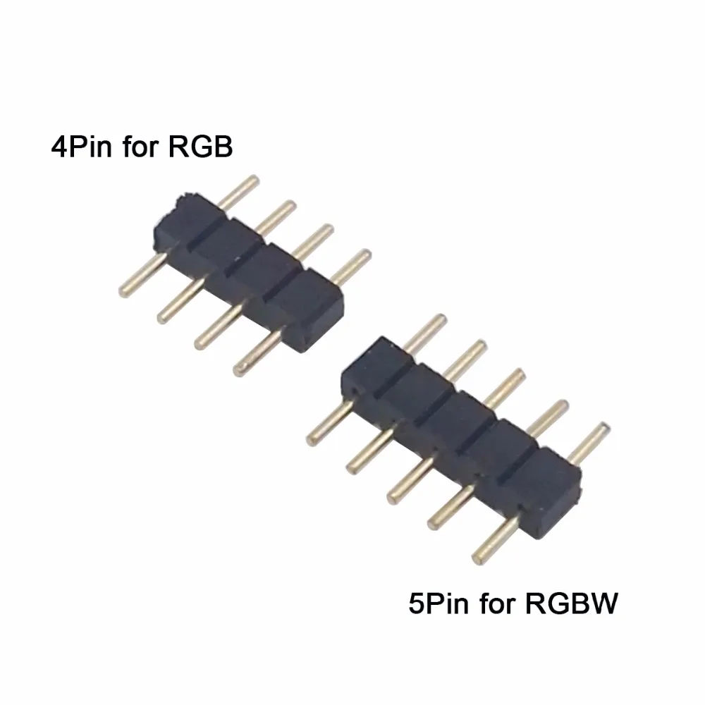 10 шт./лот 4 контактный RGB игольчатый разъем/5 RGBW разъем контактный/5 штекер
