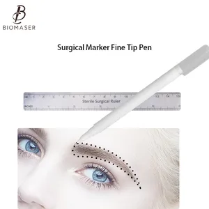 Маркер для кожи, для бровей, с измерительной линейкой, 1 комплект