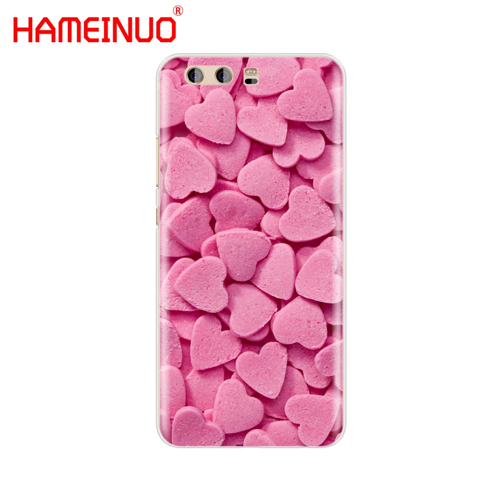 Однотонный розовый чехол HAMEINUO с принтом для девушек телефона huawei Ascend P7 P8 P9 P10 P20 lite