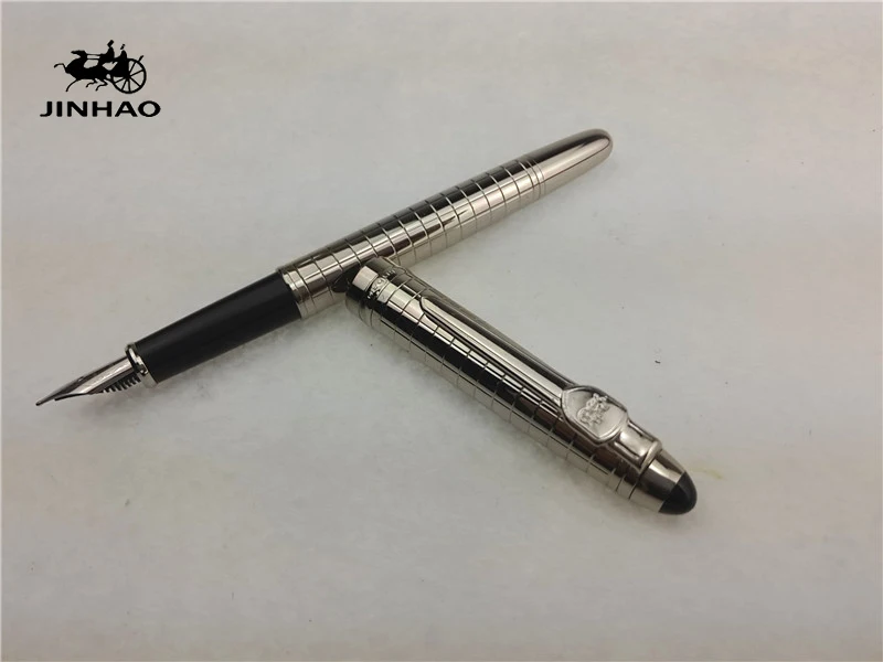 1 шт./лот Бесплатная доставка JINHAO 163 авторучка брендовые ручки полная Серебряная