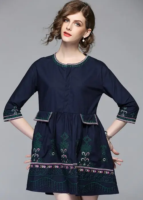 Женское платье рубашка Boho винтажное мини с коротким рукавом и винтажной