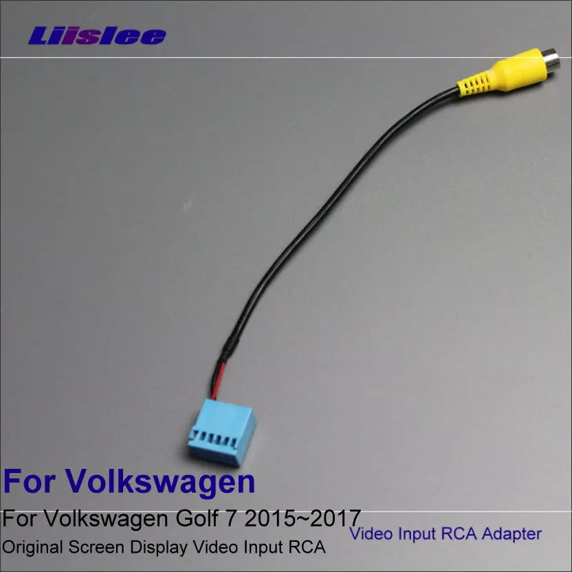 Liislee для VW Golf 7 2015 ~ 2017 MIB экран системы оригинальный видео вход Переключатель RCA