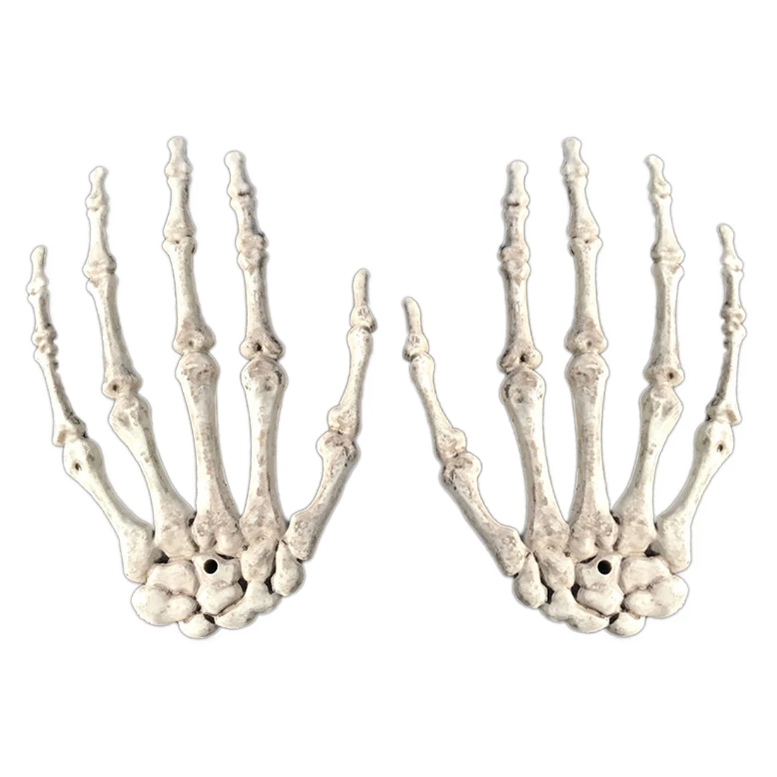 

Home 2pcs 1 Pairs Plastic Skeleton Hands Haunted House for Halloween Decoration Halloween Props