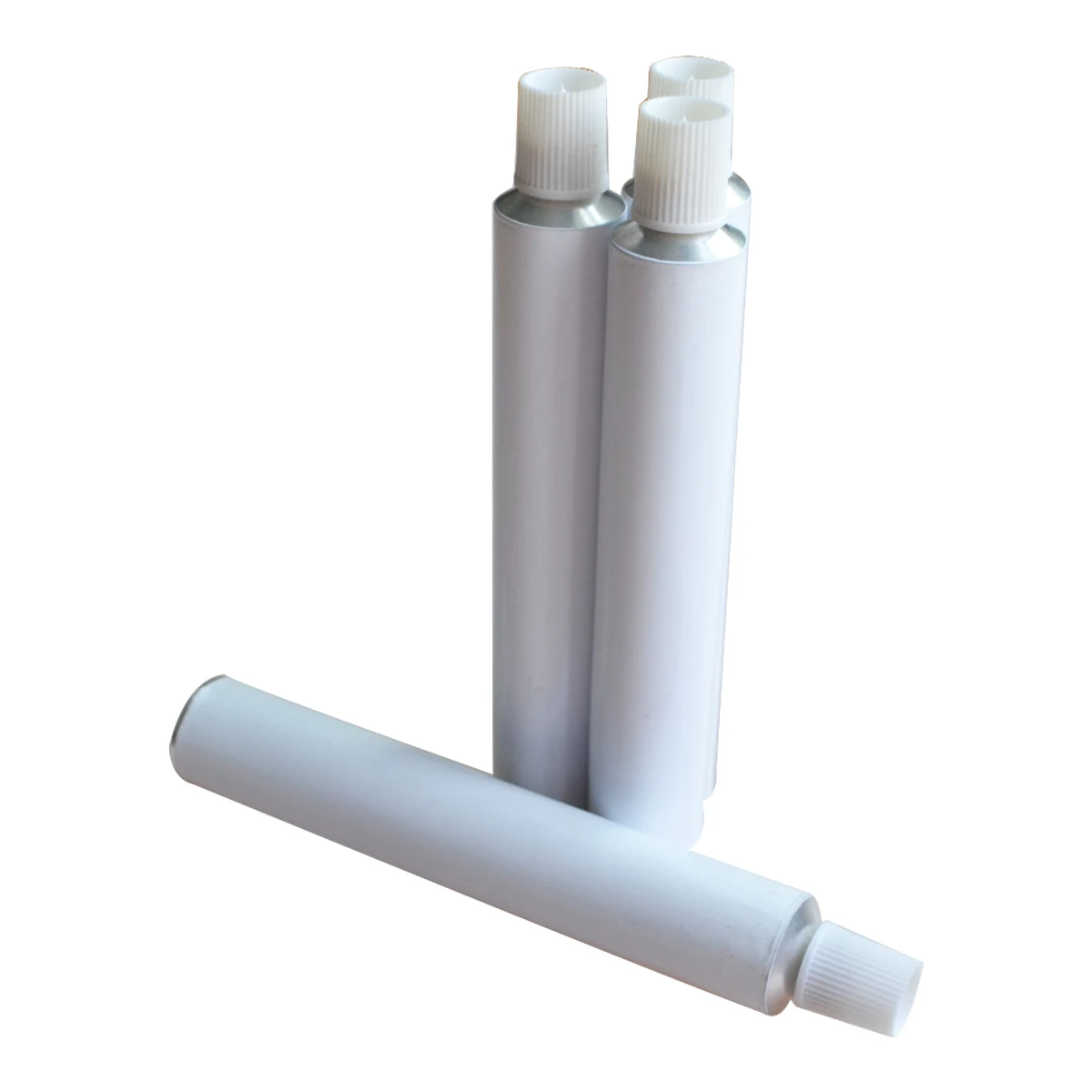 Полезные алюминиевые пустые тюбики для зубной пасты с белым покрытием 50 шт. 30 мл