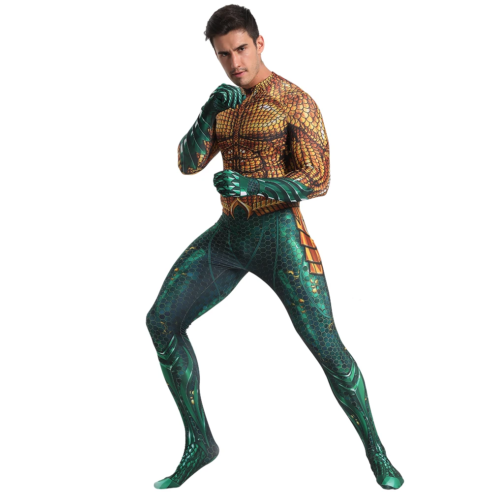 Костюм для косплея из фильма Лиги Справедливости Aquaman супергерой Arthur Curry Orin Zentai