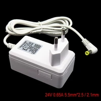 eu plug lamp power adapter air humidifier aromatherapy charger eu adapter 100 240v ac to 24v dc power 0 65a 5 5mm2 52 1mm